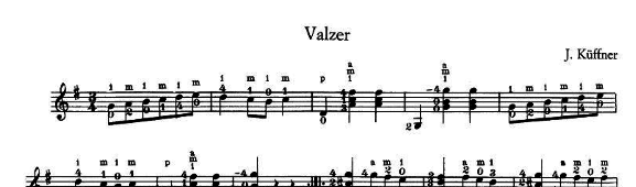 Joseph Küffner, Valzer in G